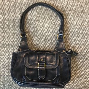 Navy Leather purse